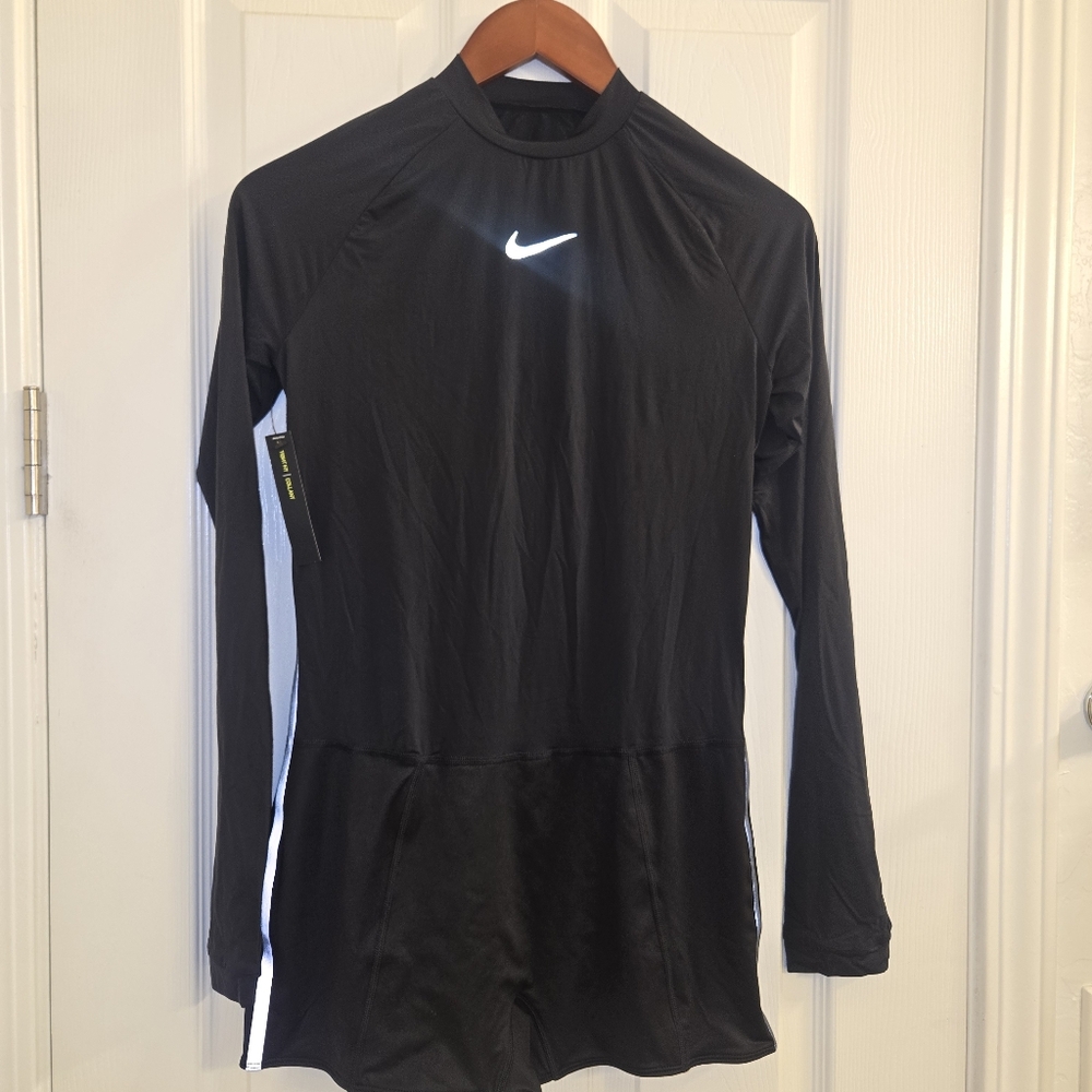 Nike Women’s Power Running Bodysuit Run Division In: Black Size :Medium - Picture 11 of 16